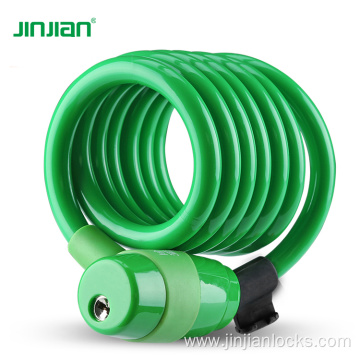 PVC coated coil steel cable candado bicycle lock